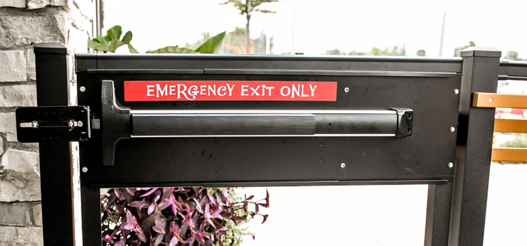 emergency push bar installation in Compton